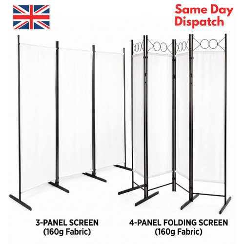 6ft panels room divider - 6ft, 3/4