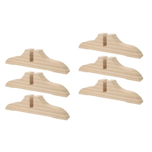 6pcs beige wooden - wooden, divider