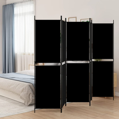 Room divider panel black - room, 5-panel