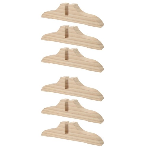 6pcs reusable wooden - 6pcs,