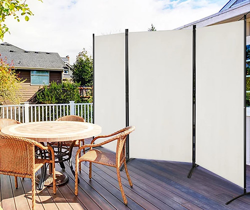 Off white black 6ft panel - 6ft, 3-panel